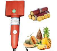 Electric Sugarcane Peeler 120w, Sugarcane Scraping Machine, Multi-Functional Coconut Cutter Tool, Fast Precise Peeling, Safe Protective Cover, for Coconut Pumpkin Taro Pineapple