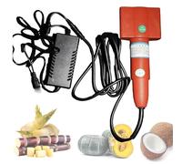 Electric Sugarcane Scraping Machine, 120W Automatic Peeler, High-Efficiency Thin No-Damage Peeling, for Pumpkin, Taro, Pineapple & Winter Melon