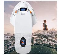 Electric Surfboard, Propeller Diving Equipment for Swimming, Adult Underwater Scooter Sea Scooter, Smart Somatosensory Surfing Board Swimming Aids, Battery Capacity,12AH White