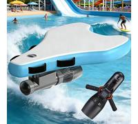 Electric Surfboard with 500W Motor, 3-7 Km/h, Dual-Mode Operation, Inflatable Bodyboard Design, Saltwater-Resistant, for Beginners & Experts