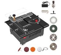 Electric Table Saw, Mini Multifunction Bench Cutting Tool for DIY, Lightweight and Portable Design for Precision Woodworking and Craft Projects