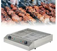 Electric Table Top Griddle,Smokeless Indoor BBQ Grill,with Temperature Control,Portable Kebab Grill,for Home Cooking (B)