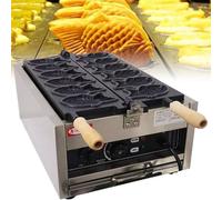 Electric Taiyaki Machine, Taiyaki Fish Waffle Maker Iron, Taiyaki Ice Cream Maker Nonstick Coating Shaped Double Pan Mold, for Home DIY Cooking Party Dessert