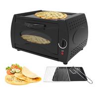 Electric Tandoor Oven - 15L Mini Oven with Baking Tray, Roasting Net, Adjustable Temperature, Countertop Pizza Maker