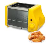 Electric Tandoor Oven & Pizza Maker - 2-in-1 Countertop Cooker with Warming Function, Timer, Even Heating, 220W Grill