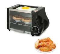 Electric Tandoor Oven & Pizza Maker - 2-in-1 Countertop Cooker with Warming Function, Timer, Even Heating, 220W Grill