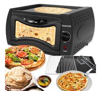 Electric Tandoori Oven, 15L Mini Oven with 2100W for Roasting, Baking, and Grilling, Temperature Control 122°F-752°F