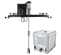 Electric Tank Mixer Machine, 980W Air Agitator with Folding Propeller for Paint Stirring, Bracket Paint Mixing Tool
