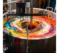 Electric Tank Mixer Machine, 980W Commercial Agitator for Paint Stirring, Versatile Mixing Equipment for Ink Dissolver and More