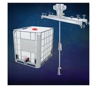 Electric Tank Mixer Machine, IBC Pneumatic Paint Mixer with Support Hanger, 1000L Paint Mix Tool, Air Valve Regulating Pressur(3Cylinders)
