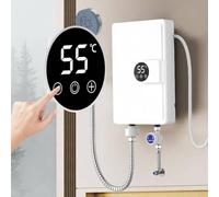 ELECTRIC TANKLESS HEATER - Digital Display, Instant Hot Water, Portable Camping Shower Heating | Versatile Use for Sink, Kitchen, Bathroom, Outdoor Swimming Pool