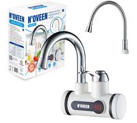 Electric Tankless Water Heater NOVEEN IWH350 3600W LED Display IPX4 2 Spouts
