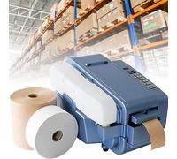 Electric Tape Dispenser, Automatic One-Touch Moistening & Dispensing Machine for Gummed Tapes up to 75mm Width, Water-Activated Tape Cutter