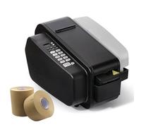 Electric Tape Dispensers, Automatic Adhesive Cutter with Auto/Manual Dual Mode, Home Office School Dispenser, Tape Smart Packaging Machine for Various Width 76mm Within Tapes Black