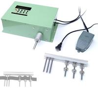 Electric Tape Rolling Machine, Adjustable 1-999RPM, Automatic Reset Button, for Ribbons, Webbing, and Straps