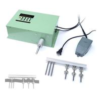 Electric Tape Rolling Machine, Adjustable 1-999RPM Ribbon Winding Machine with Automatic Reset Button for Ribbons, Webbing, and Straps