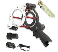 Electric Tape Wrapping Machine, Handheld Insulation Pipe Taping Tool, Speed Adjustable, Automatic for 7cm Pipes, Battery Operated