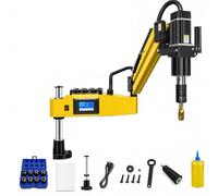 Electric Tapping Arm,Electric Tapping Machine,with 312rpm, 1000mm Flexible Tapping Arm,Vertical Type Air Tapping Machine, Drilling Tapper, Intelligent Touch Screen, 8Pcs Collets(M3-M16)