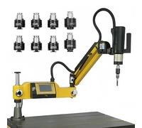 Electric Tapping Machine M3-M16, 360° Multi-Directional, 0-312 RPM, 8PCS Collets, AC 220V, for Machinery Manufacturing and Mould Industries