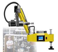 Electric Tapping Machine, Servo Motor Tapper with 360° Universal Arm for Tapping Steel, Aluminum, Copper, Iron, Wood, Plastic M3-20, Cantilever Design