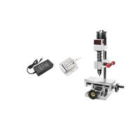 Electric Tapping Machine Small Milling Desktop Mini Table Drilling Home Punching for DIY Use(Gray Color)