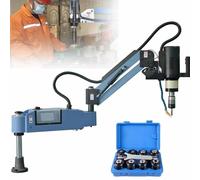 Electric Tapping Machine with 360° Multi-Direction Operation, 0-375r/min Speed, 8PCS Collets for M3-M16, Ideal for Machinery Manufacturing and Industrial Applications
