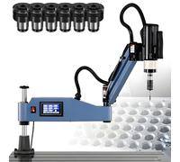 Electric Tapping Machine with 360° Rotatable Arm, 500mm Vertical Stroke, 10-Second Quick-Change Collets, 600W Power for Deep-Hole Tapping M3-12E