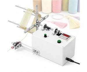 Electric Tassel Winder, Automatic Coil Winding Machine, 50 Cm Adjustable Circumference, 3200Rpm, Digital Counting Function, Stepless Speed Control, for Diy Making Craft