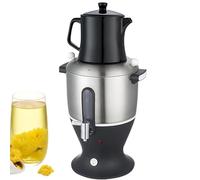Electric Tea Maker 1500W, Stainless Steel Double Pot Kettle & Infuser with Insulation, 4L + 1.5L Capacity, Anti-Dry Burn Protection for Brewing Tea and Coffee