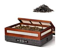 Electric Tea Roaster with Timer and Temperature Control, Bamboo Heating Cage and Aroma Diffuser, Aluminum Heating Base for Hospitality and Home Use