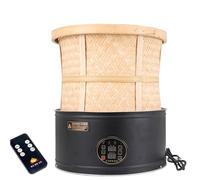 Electric Tea Roasting Machine, 150W with 1-10h Timer, Remote Control, LED Display, 30°-150℃ Precise Temperature Control for Tea, Nuts, Herbs