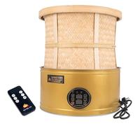 Electric Tea Roasting Machine 150W with Timer, Remote Control, LED Display and Precise Temperature Control for Tea, Nuts and Herbs