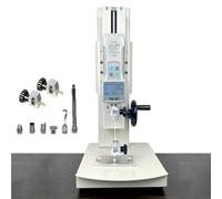 Electric Tensile Testing Machine, 10-2000N Digital Pull Force Tester, With 5 Probes, 2 Testing Clamp, Stroke 270mm, Hand Crank Vertical Tensile Test Bench, For Textiles, Sports(10N)