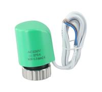 Electric Thermal Actuator for Floor Heating Radiator Valve, AC230V, M30x1.5mm Thread, 110N Thrust, 3-5 Min Run Time, Green, 90cm Cable