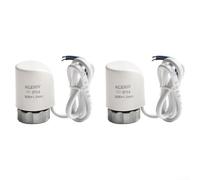 Electric Thermal Actuator Set 2pcs AC230V M30x1 5mm Designed to Optimize For Floor Heating and Radiator Valve Performance (Normally Open)