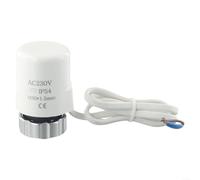 Electric Thermal Actuator Valve AC230V M30*1 5mm with 110N Thrust for Floor Heating and Radiator Valve Control (Normally Open)