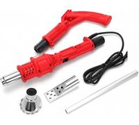 Electric Thermal Weed Burner, Fast Airflow Garden Grass Remover with 2 Nozzles, 80-650°c Dual Heat, 500l/min Fast Airflow, 6ft Cord for Garden Grass, BBQ Ignition, Ice Melting Blue
