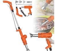 Electric Thermal Weeder Burner, Portable Hot Air Weeding Tool, Comes with 2 Nozzles, 70-Inch Cable, Easy to Use for Effective Weed Control