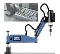 Electric Threading Machine, 220V CNC Tapping Machine with Flexible Arm for Machinery Manufacturing Applications