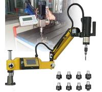 Electric Threading Machine with 360 Degree Threading Arm and 8 Collets for Efficient Pipe Threading