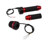 Electric Throttle Grip Pair, 4 Gear Speed Controller for 48V 60V 72V E-For Bike and E-Scooter, Handlebar Accelerator with 120cm Cable, Black and Red Replacement Parts