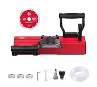 Electric Tile Chamfering Machine, Quick Cutting Tool with Adjustable Thickness, Double Water Spout, Rechargeable Bevel Cutter for 45°/48° Angle Wood Cutting