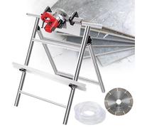 Electric Tile Cutter with Water Pump, Heavy-Duty 1200W Chamfering Tool, Adjustable Edge Cutting for Porcelain and Ceramics, Precision Beveling for DIY Projects