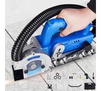 Electric Tile Gap Cleaning Machine, 1200W Portable Self-Vacuuming Grout Cleaner with 9000RPM for Efficient Floor Seam Cleaning, Compact and Easy to Use