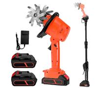 Electric Tiller Cultivator, Handheld Cordless Garden Soil Rotavator, 10cm Tilling Width & Depth, Dual Safety Switch, 235rpm for Vegetable Plots & Yard