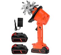 Electric Tiller Cultivator, Handheld Cordless Garden Soil Rotavator, 10cm Tilling Width & Depth, Dual Safety Switch, 235rpm for Vegetable Plots & Yard