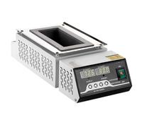 Electric Tin Melting Furnace, Lead Free Titanium Solder Pot, Temperature Control 0-600℃, Square, for Metal Melting and DIY Projects