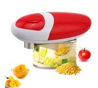 Electric Tin Opener Auto Can Opener with A Press of Button Smooth Edge Cut One Touch Switch for Arthritic Hands Bottle Opener is A Great Addition to Kitchen, Party and Travel