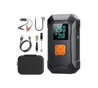 Electric Tire Inflator for Vehicle Tires Rechargeable Battery Operate Air Compressor with LED Light and Mobile Charging Air Compressor with Digital Pressure Gauge