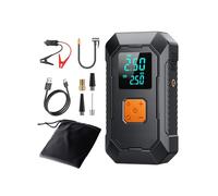 Electric Tire Inflator for Vehicle Tires Rechargeable Battery Operate Air Compressor with LED Light and Mobile Charging Air Compressor with Digital Pressure Gauge
